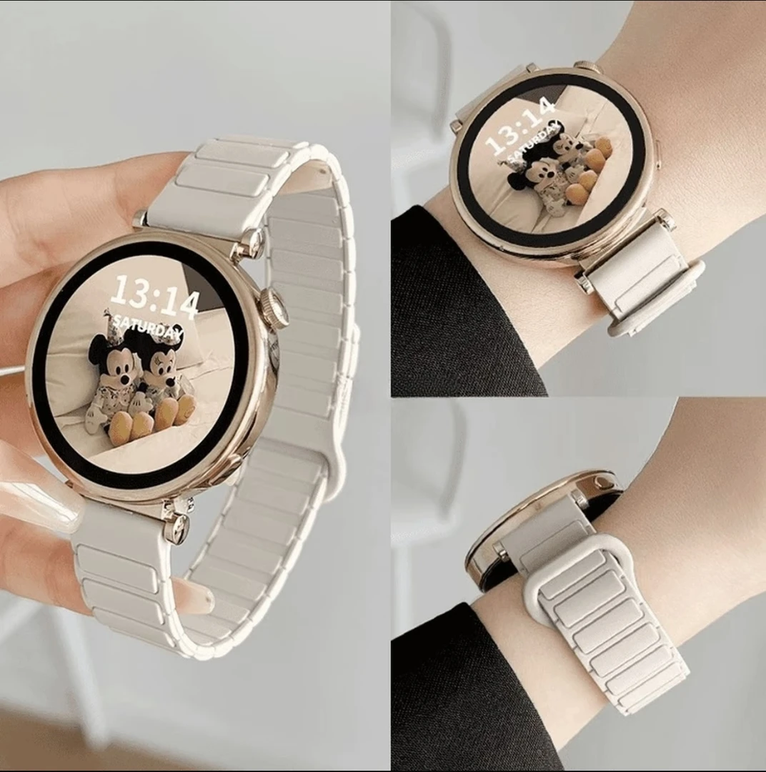 张婧仪同款通用华为手表表带硅胶磁吸华为gt5gt4Progt3表带watch