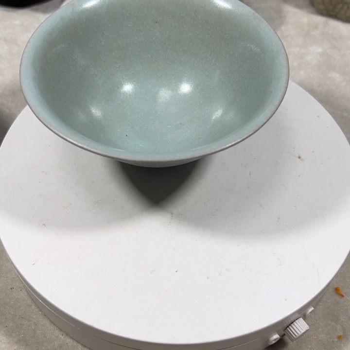 摆件信****风汝窑斗笠盏纯手工制作