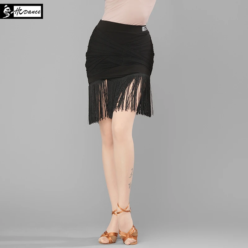 皇朝舞蹈【2025初春新品】前后网纱扭结流苏下摆半身裙 A2315