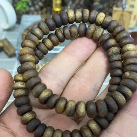 沉香手串算盘珠单圈9mm多样性发1