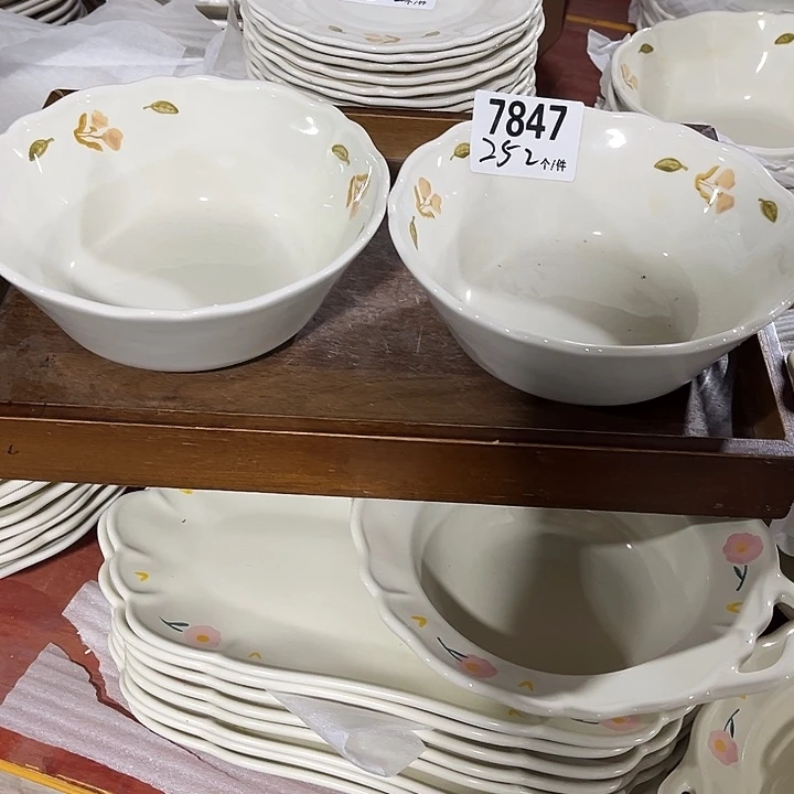 瓷微瑕外贸餐具7847
