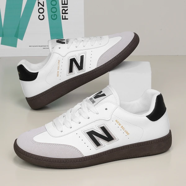 NEW BOLUNE/新百伦正品轻便系带板鞋男女同款百搭透气德训鞋