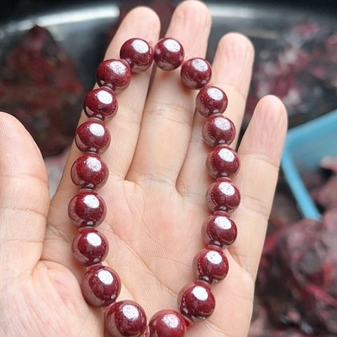 【闪购商品】天然辰砂天然原矿朱砂手串10