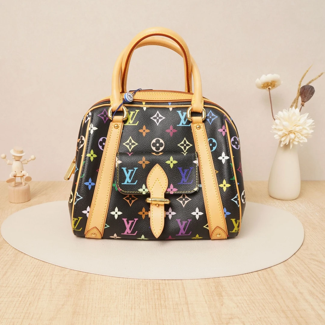 95新 LouisVuitton/路易威登 路易威登南瓜包黑三彩DS029237