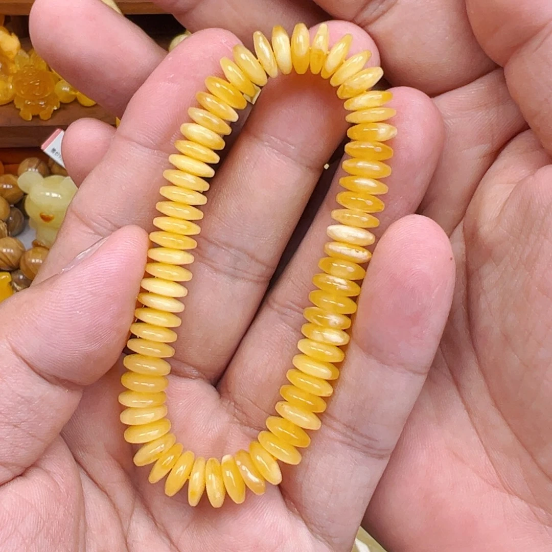 蜜蜡未镶嵌珠宝奇石单圈9.4mm，10.3克，开播福利