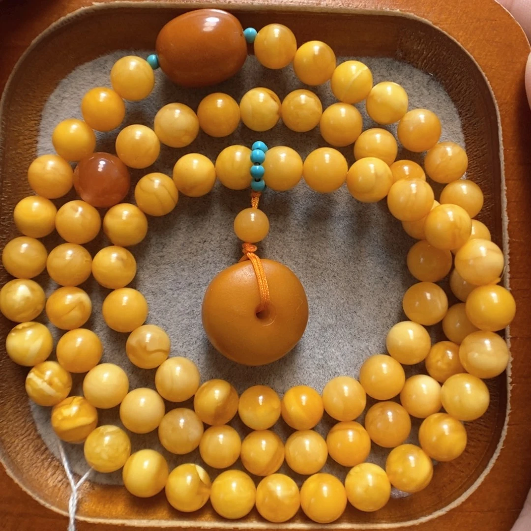 未镶嵌蜜蜡手串蜜蜡手串