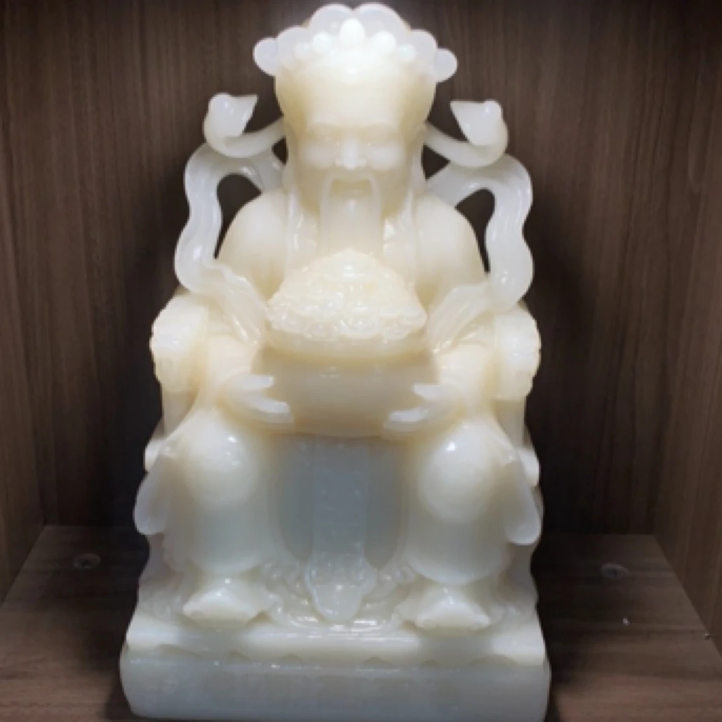 30厘米高财神爷工艺品精美雕刻摆件纯手工雕刻工艺