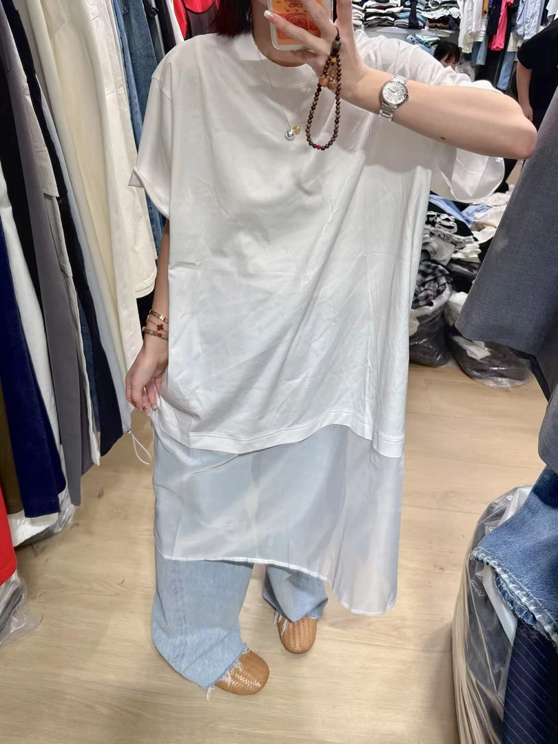 清C Az LongQuan 网纱短袖tee CT31146
