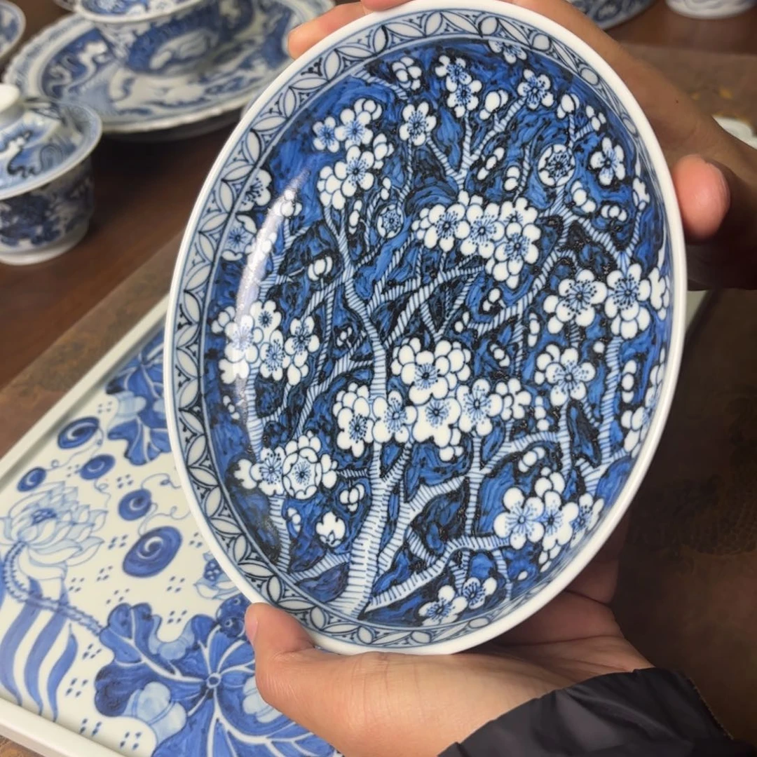 摆件陶景德镇手绘茶器
