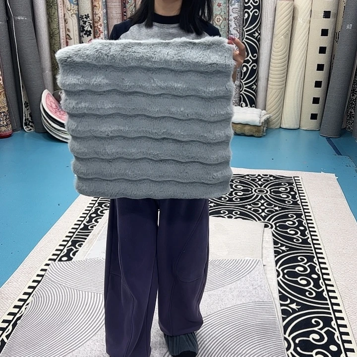 混纺50×50仿兔毛泡泡球麂皮绒特价尺寸误差正负1-3厘米