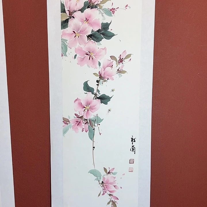 国画听兰老师花鸟