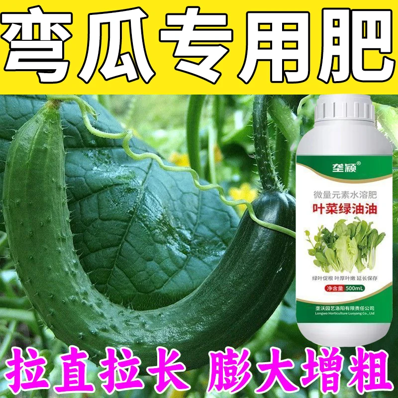 黄瓜弯瓜拉直叶面肥料膨大素保花保果拉直拉长生长调节剂膨大增产