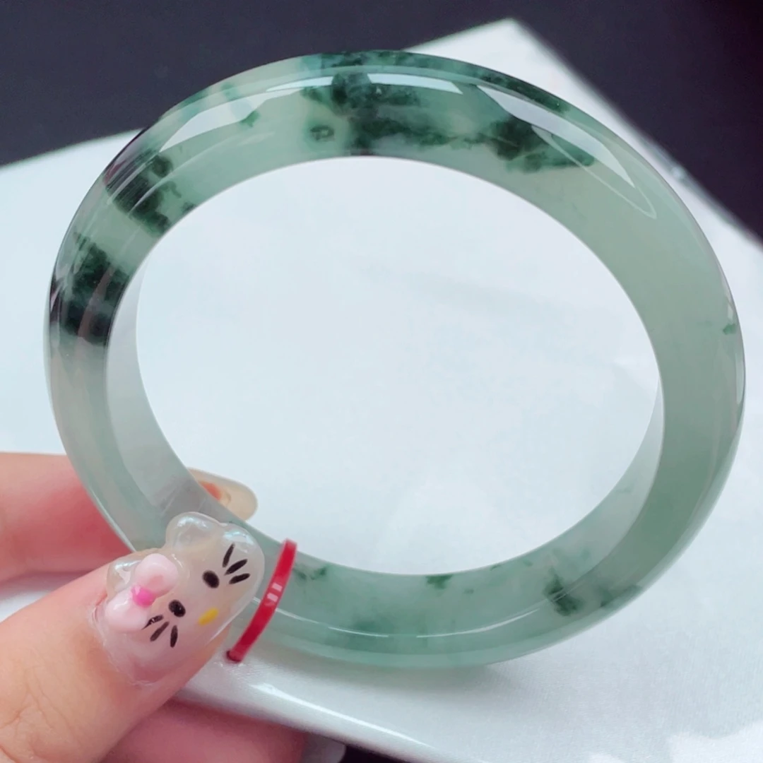 翡翠未镶嵌手镯59圈口