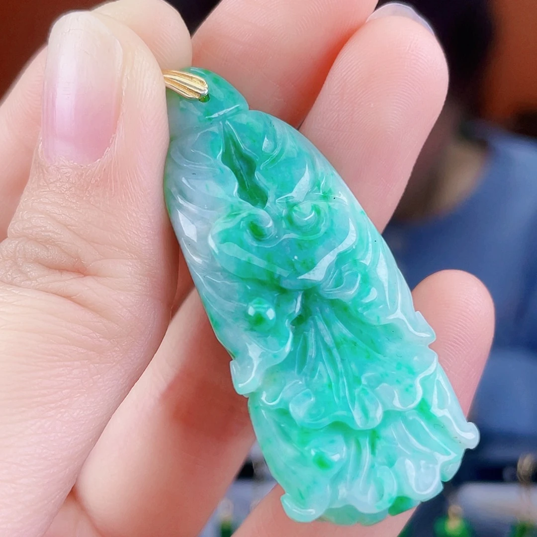 翡翠未镶嵌耳饰饰品