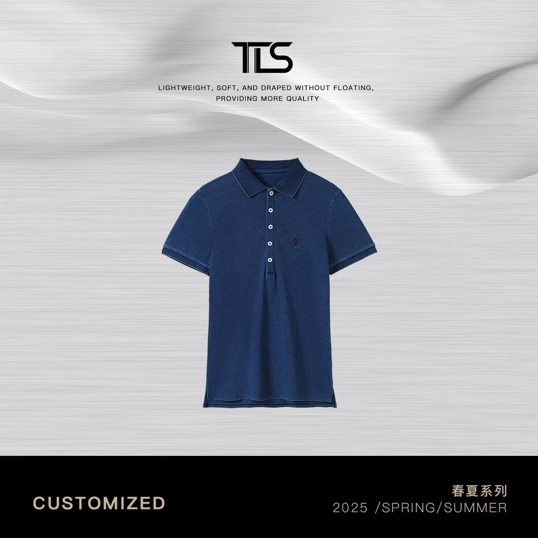 TT【拉夫POLO】珠地棉柔软细腻轻奢短袖翻领针织衫TT-11DT2768