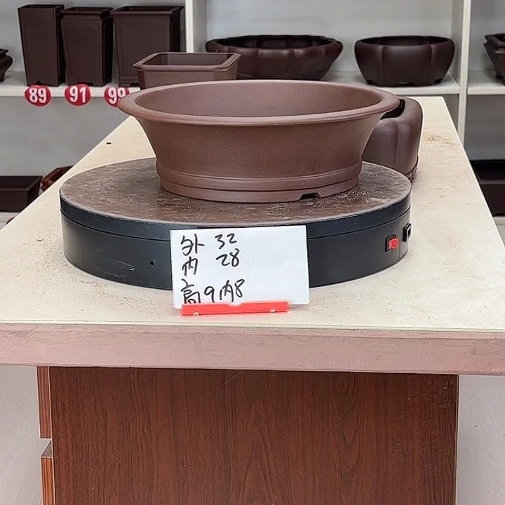 花盆紫砂下带小圆