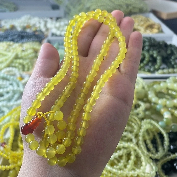 蛇纹石玉未镶嵌手链