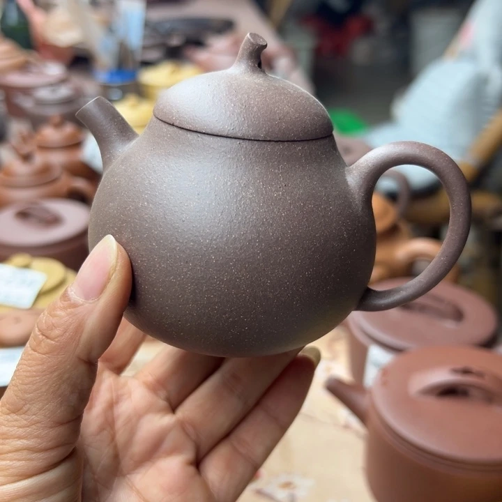 茶壶紫砂紫泥半手180