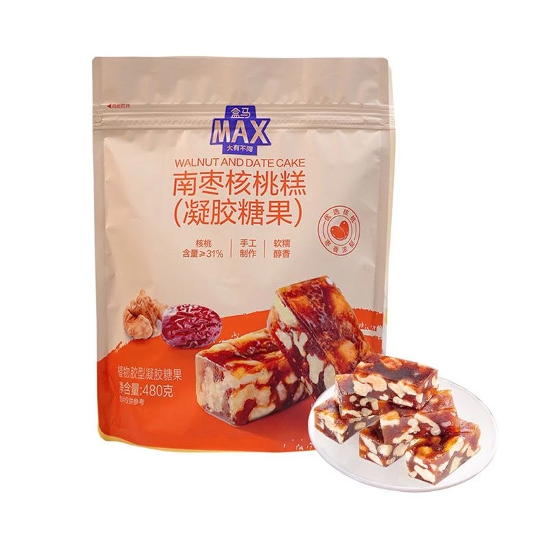 盒马MAX南枣核桃糕软糯醇香休闲零食480g
