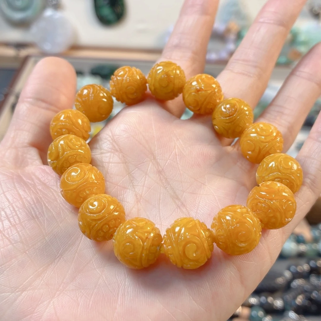 彩***姐翡翠未镶嵌颈饰手串