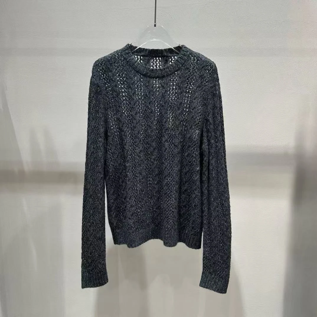 25春款休闲百搭镂空针织衫HX0112