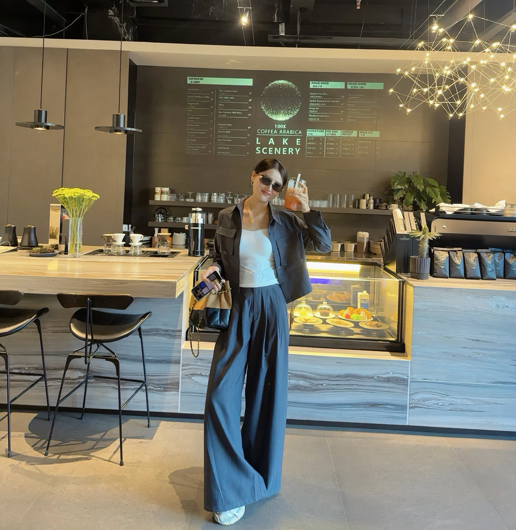 2025新款慵懒风韩版极简风街头风时尚套装女装时尚复古休闲风-LGF