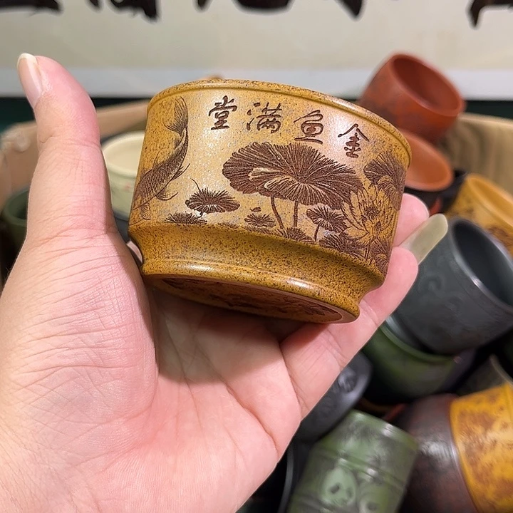 茶杯紫砂全手工紫砂主人杯