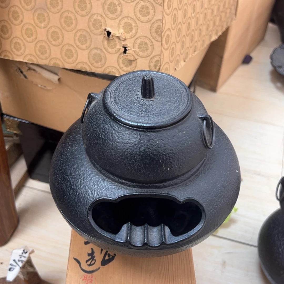 青**海小铁釜小炉子茶道具