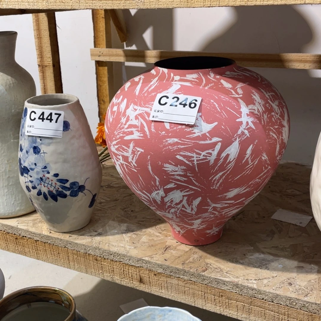 白泥花瓶景德镇陶瓷高度
