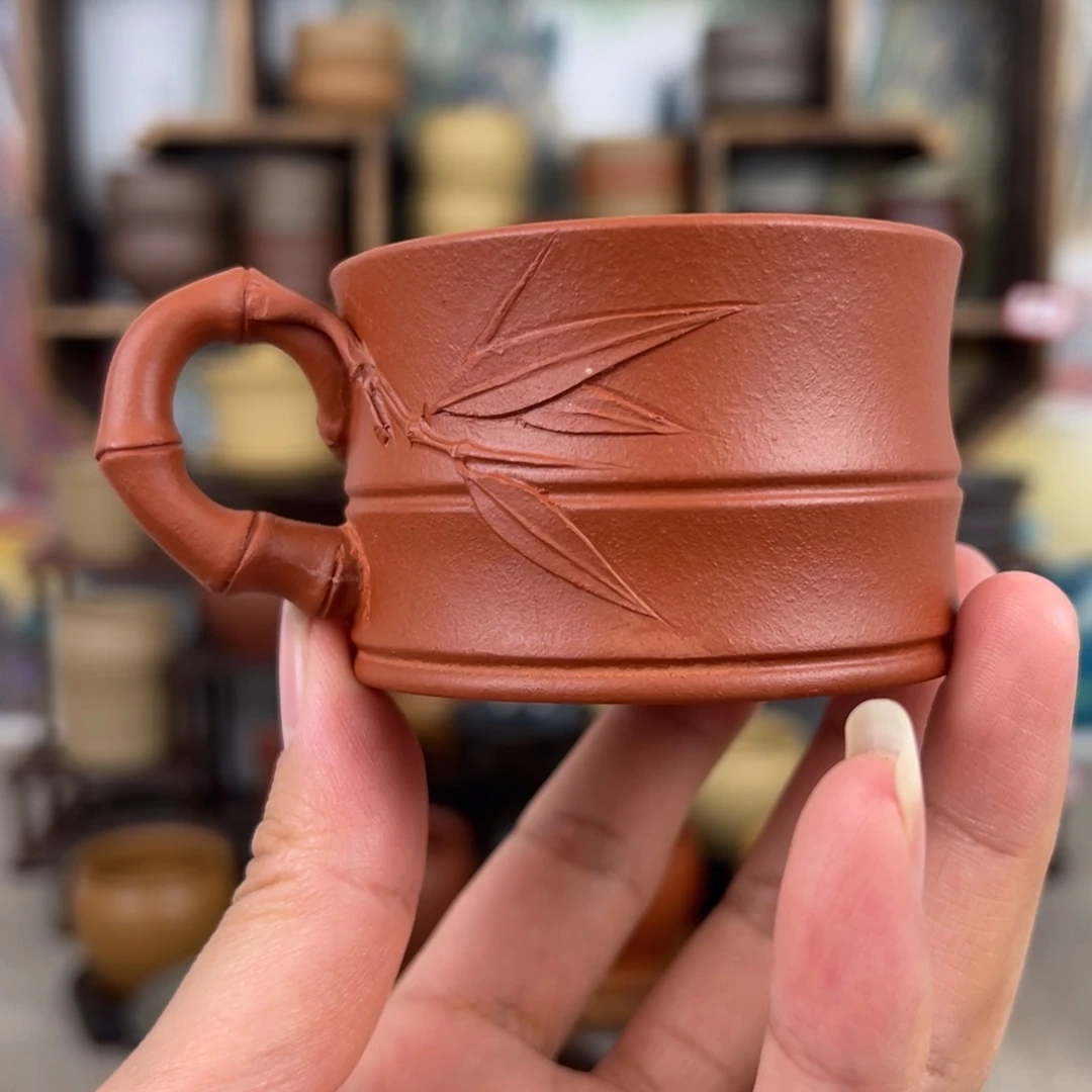 紫砂茶杯拙器甄选，纯原本矿。