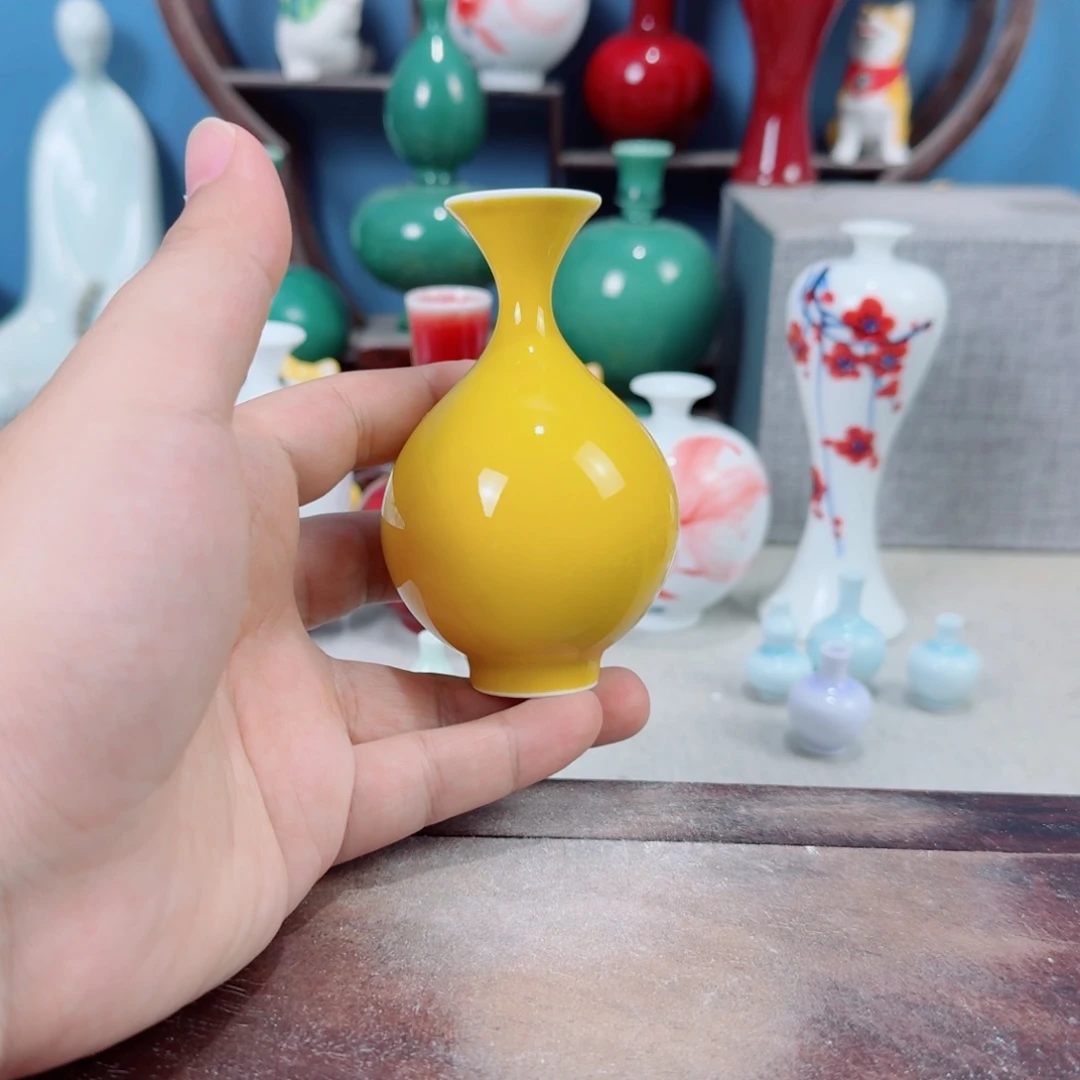 陶瓷手工小花器摆件