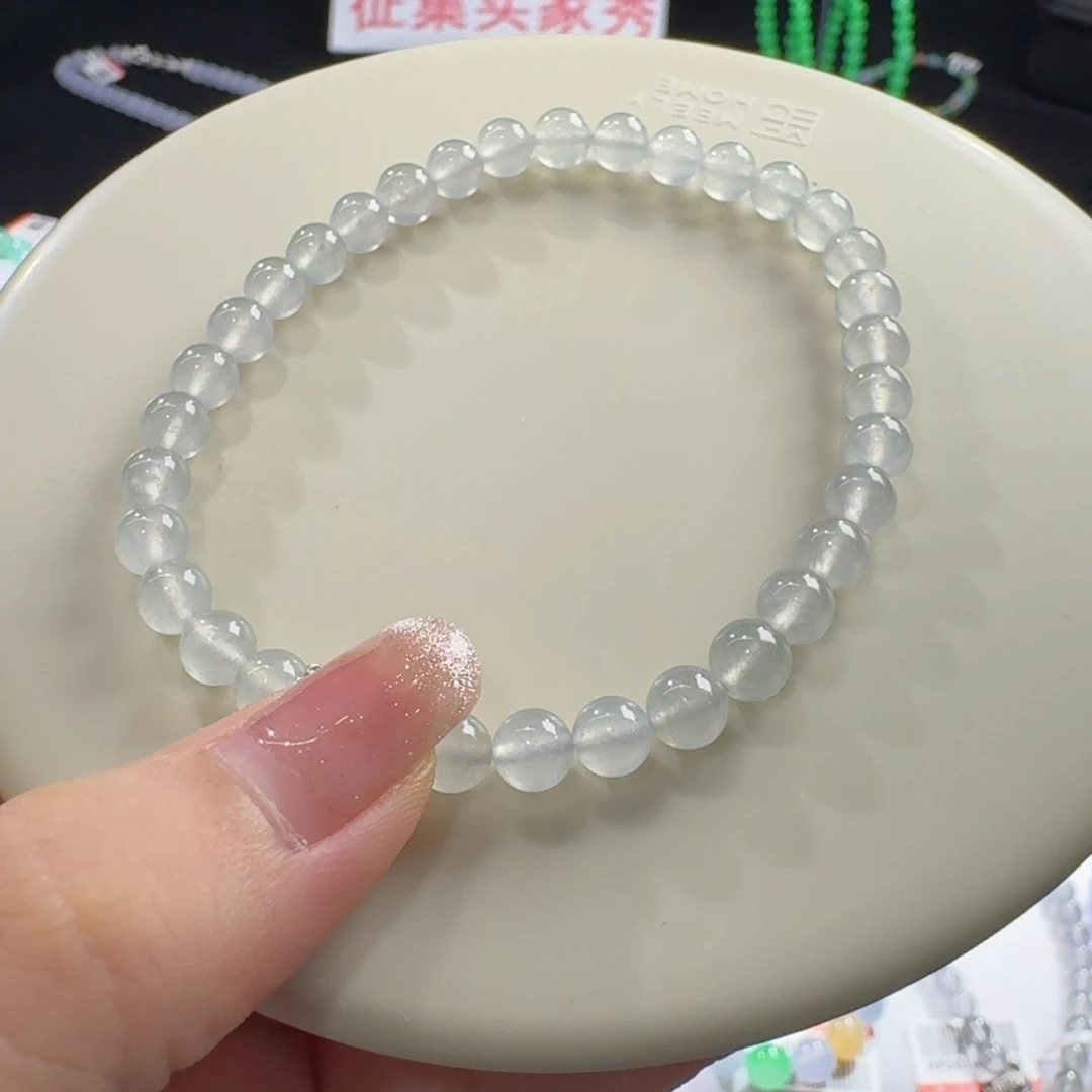 未镶嵌手链翡翠一***空白冰手串卡6