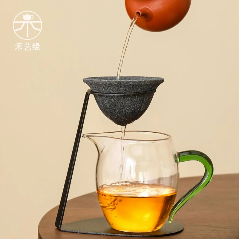 创意无孔茶漏家用高端茶滤茶水分离泡茶高档过滤神器茶海公道杯