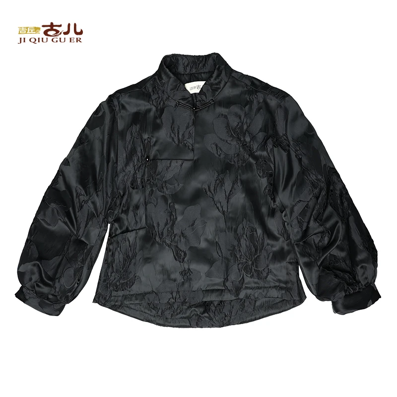 吉丘古儿外套提花小众百搭上衣休闲时尚潮流短款宽松G244Y030