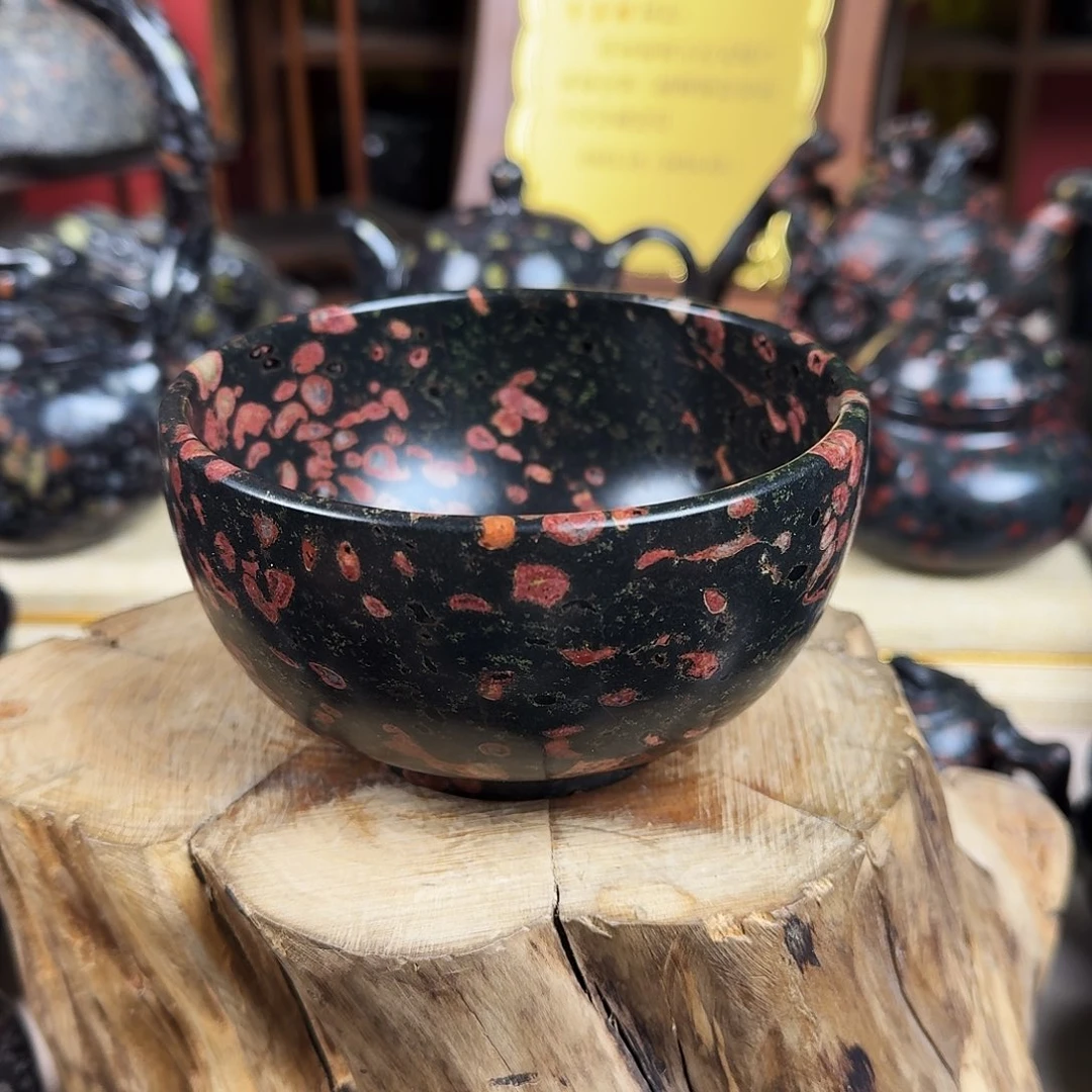 梅花玉精品红梅碗