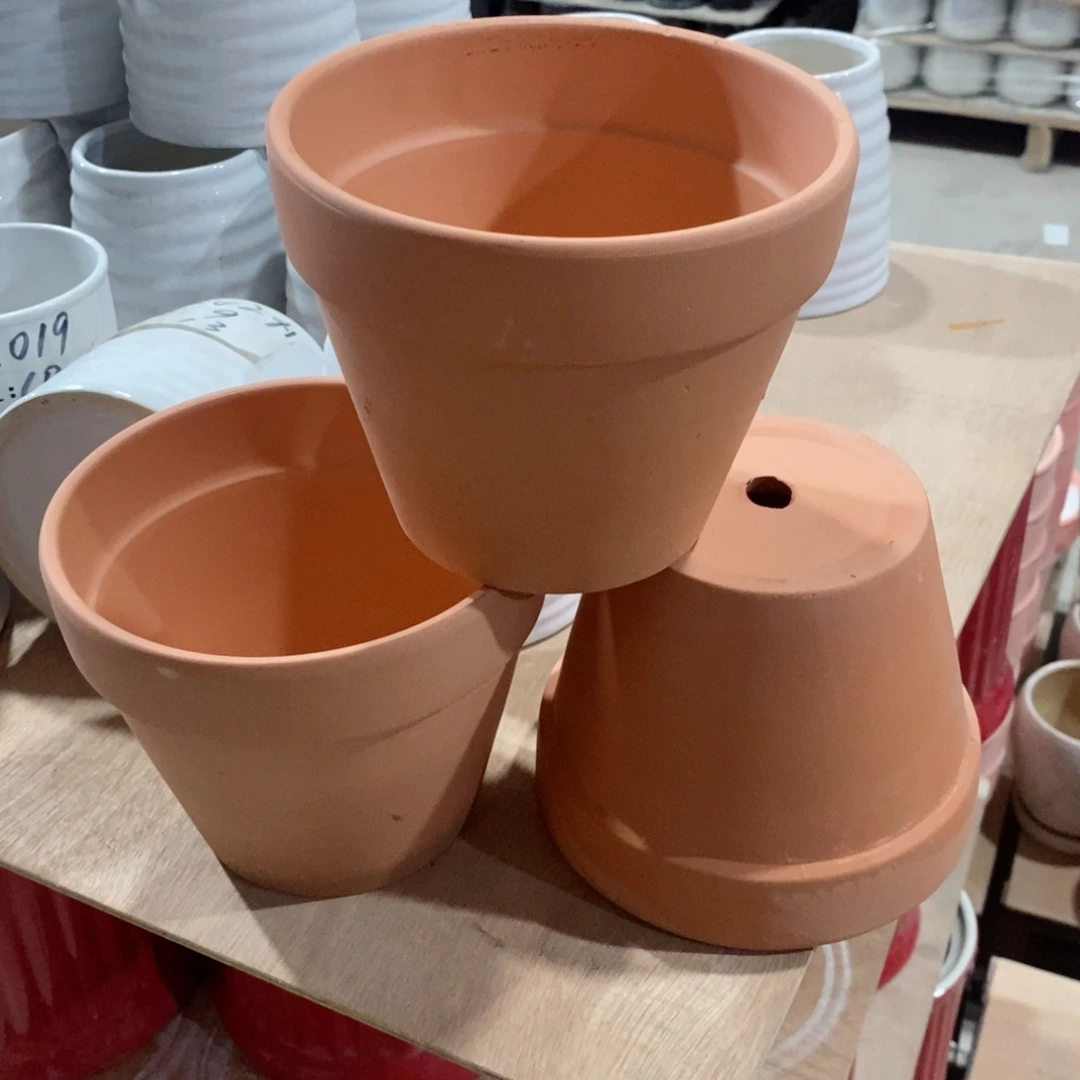 【闪购商品】红陶口16×13-3个配塑料托