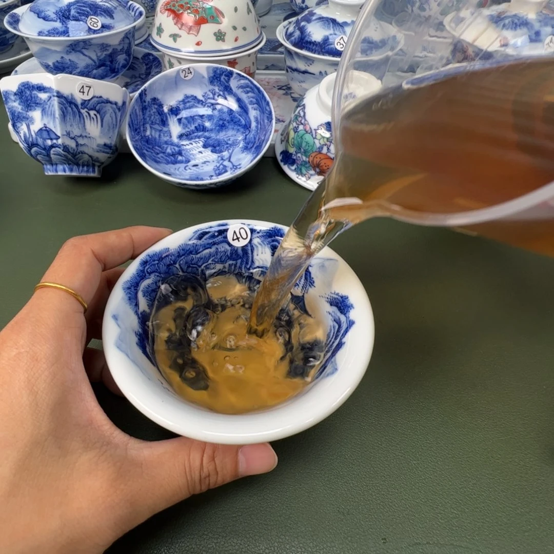 景德镇纯手工纯手绘茶具木木40