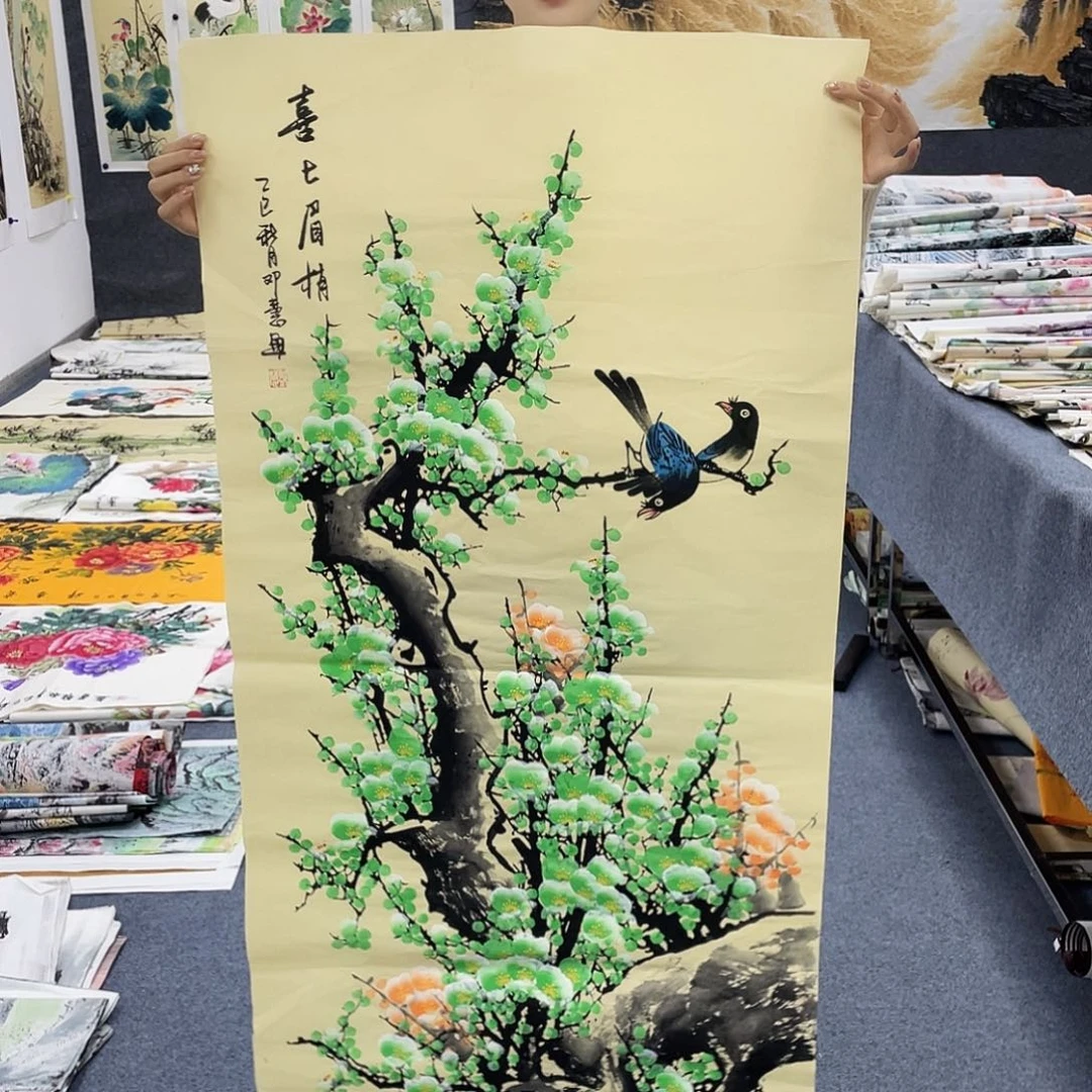 国国画作品小姐姐放漏…