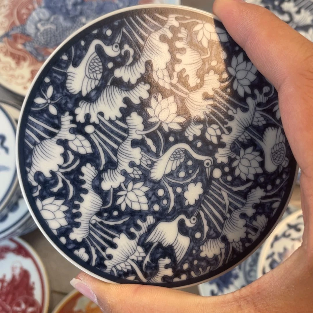 瓷片两个一路连科盖置