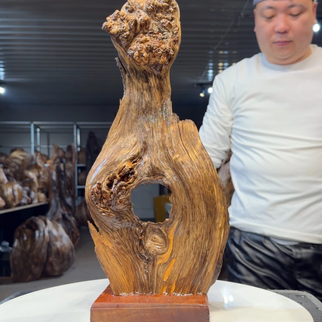 风***加木王一刀琥珀木摆件17
