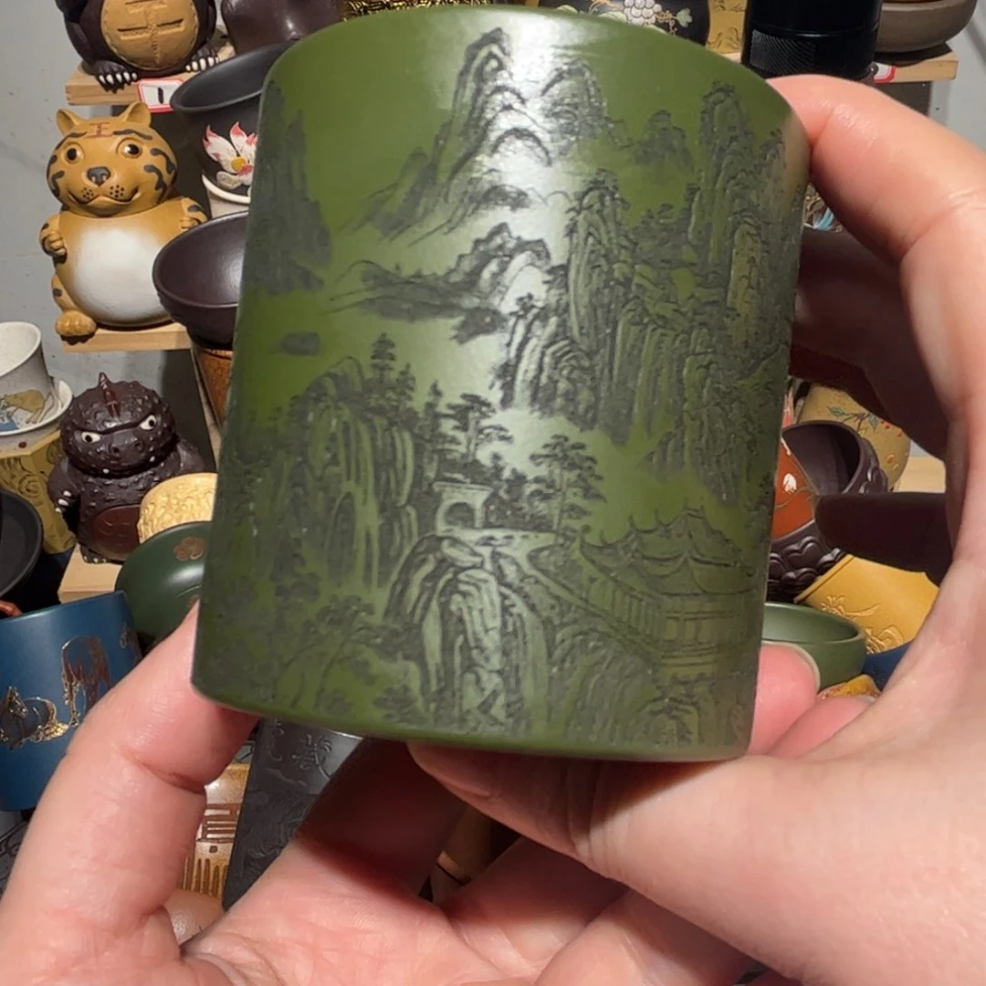 紫砂茶杯宜兴紫砂主人杯