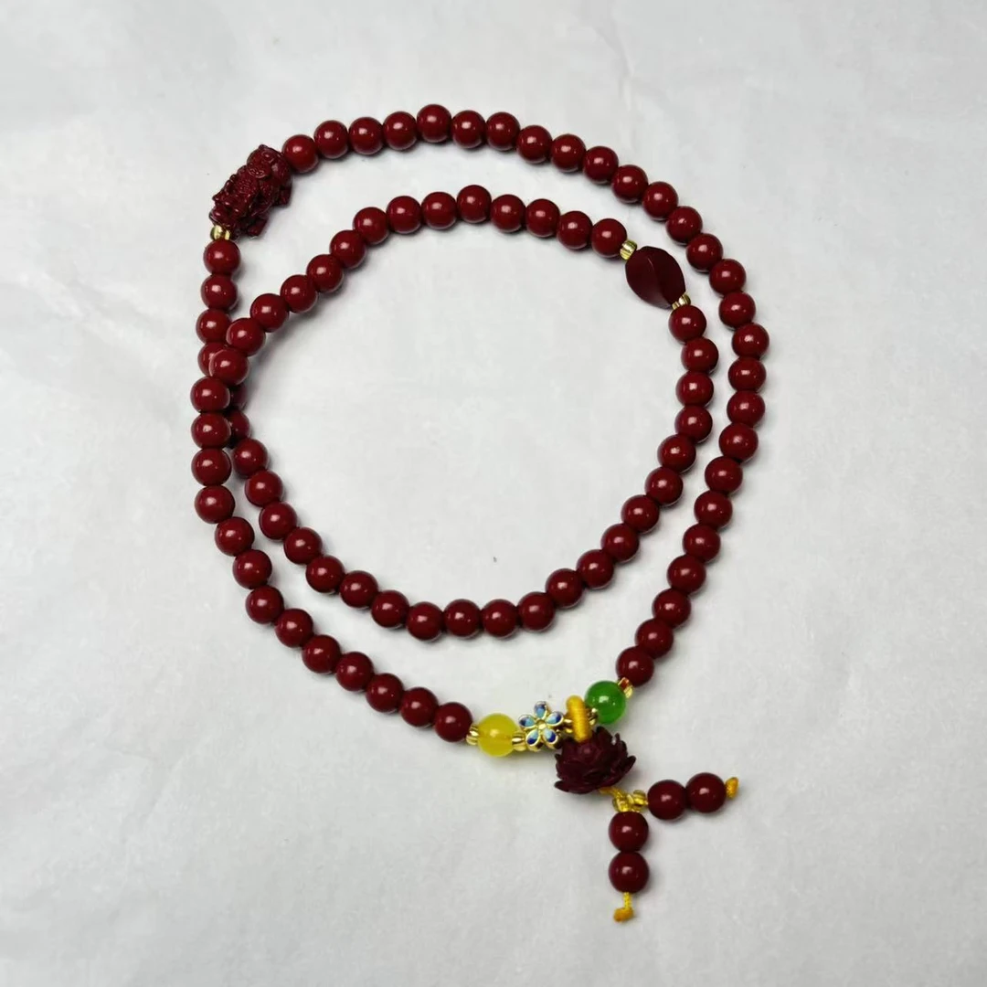 含辰砂工艺品朱砂 精品手串（无礼盒）SC083