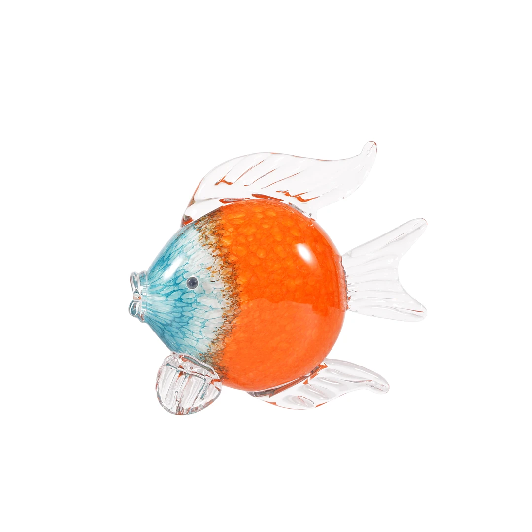 【微瑕福利】手工琉璃【红鱼】摆件金鱼手工工艺品 轻奢
