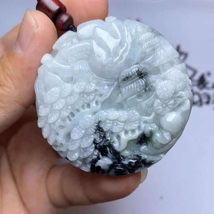 翡翠未镶嵌颈饰翡翠
