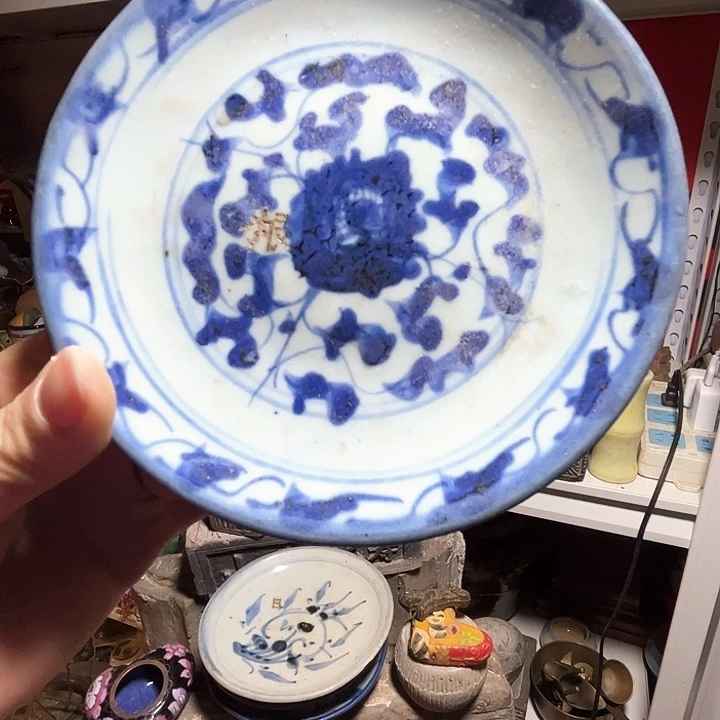 手工艺品琉璃尚****馆青花碟