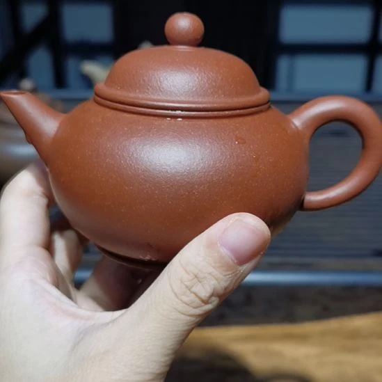 岸***阳紫砂茶壶水平壶全手工