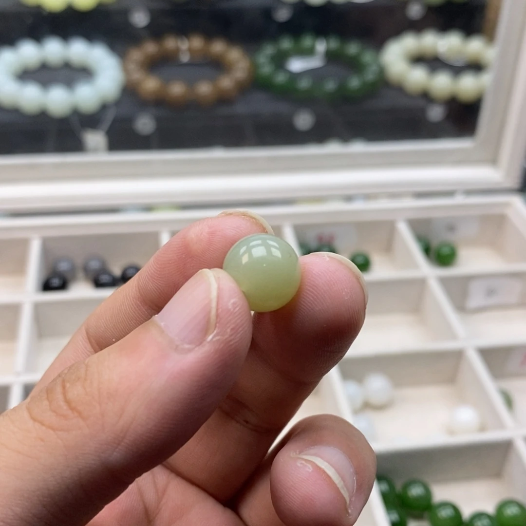 未镶嵌手串和田玉单珠