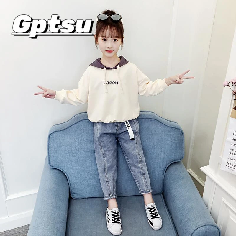 GPTSu女童秋装网红套装2025新款洋气春秋儿童秋季休闲运动两件套