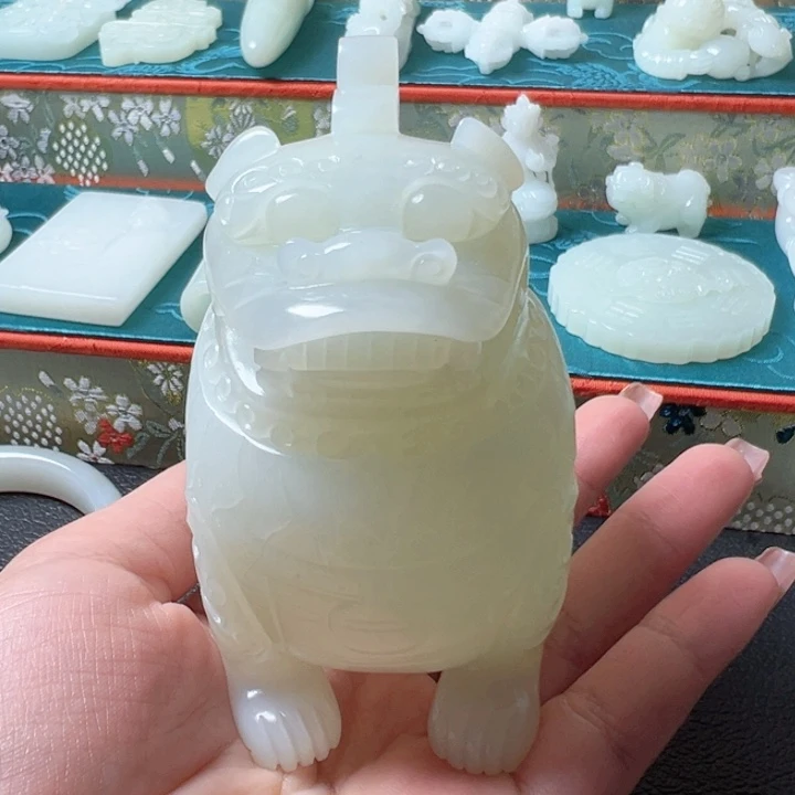 和田玉未镶嵌挂件4