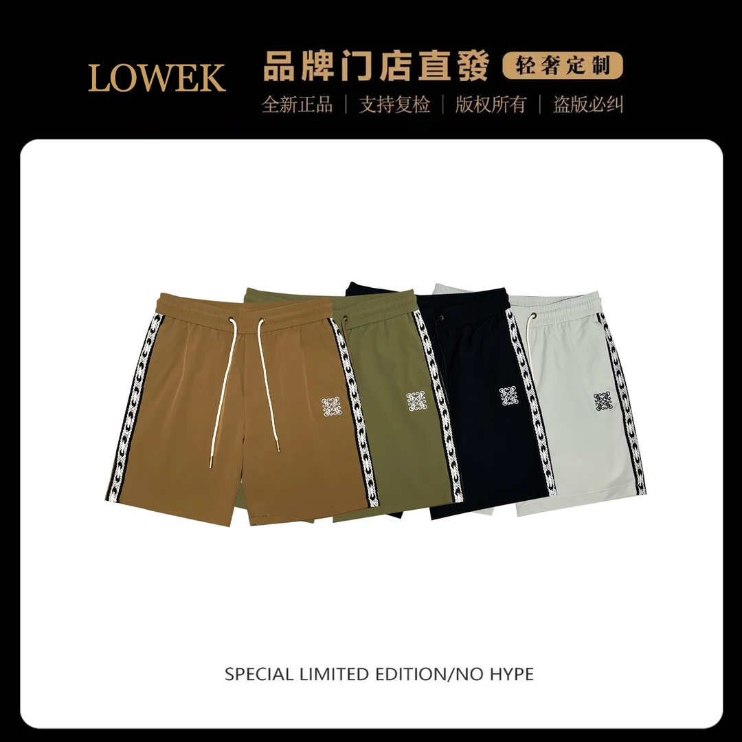 534/夏季新款LOWEKins印花男士短裤宽松裤子简约百搭休闲款式短裤